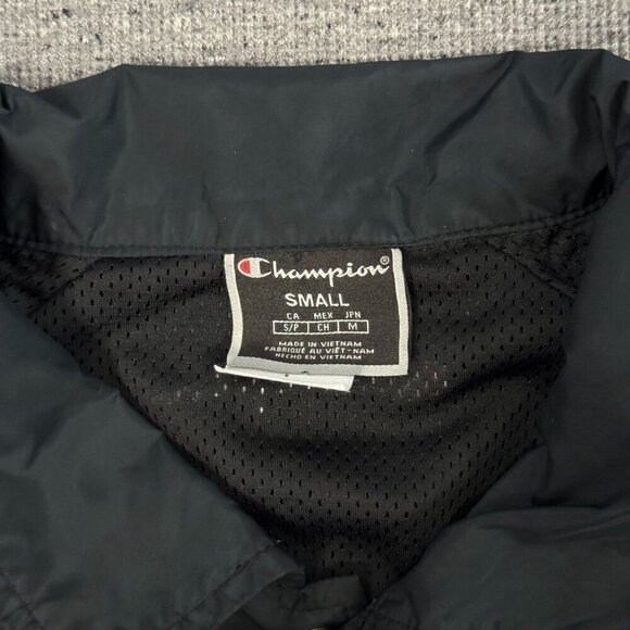Champion Women's Cropped Coaches Jacket Long Sleeve Button Fly Closure Size S - Picture 13 of 16